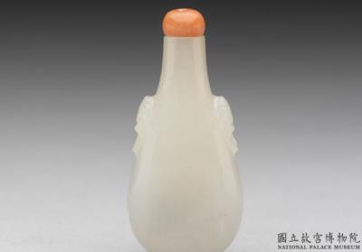 图片[2]-Jade snuff bottle with a beast-head and shoulder-ring design, 18th century, Qing dynasty-China Archive